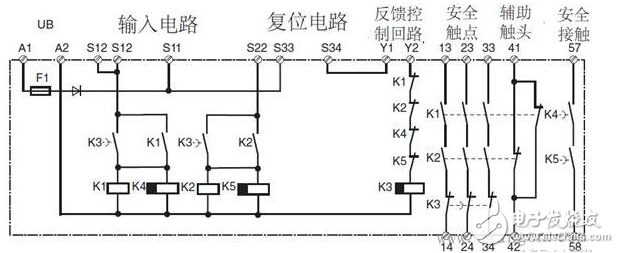 安全繼電器工作原理、接線圖、使用方法